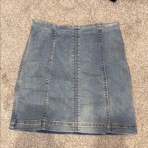 Free People Denim Blue Skirt